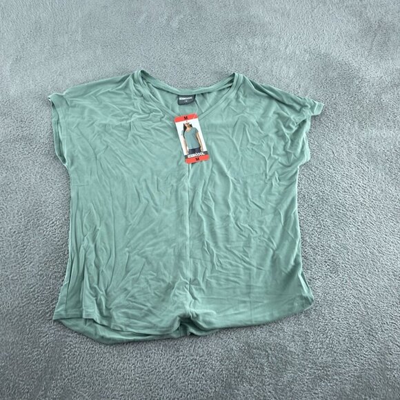 32 Degrees Cool Womens V-Neck Modal Blend Top M Mint NWT 0235 - Picture 1 of 8